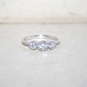 Sterling silver CZ ring